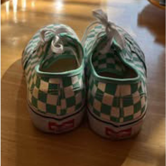 Turquoise checkered vans ￼ - Picture 4 of 5